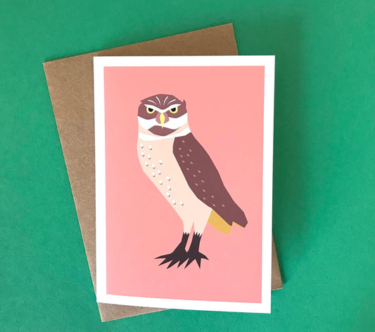 Owl - Greeting, Birthday Card