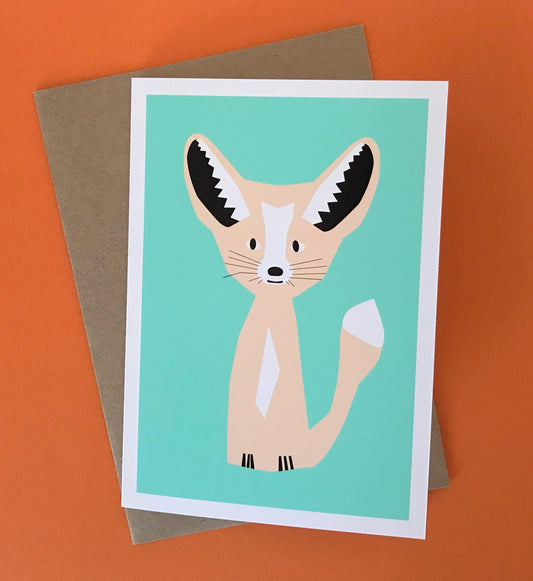 Fennec Fox - Greeting, Birthday Card
