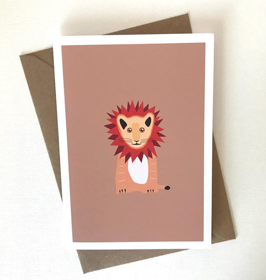 Lion Cub - Birthday, Greeting Card