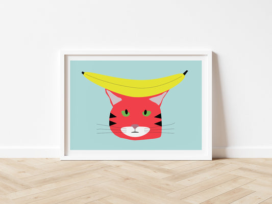 Banana Cat - Art print A5/A4/A3