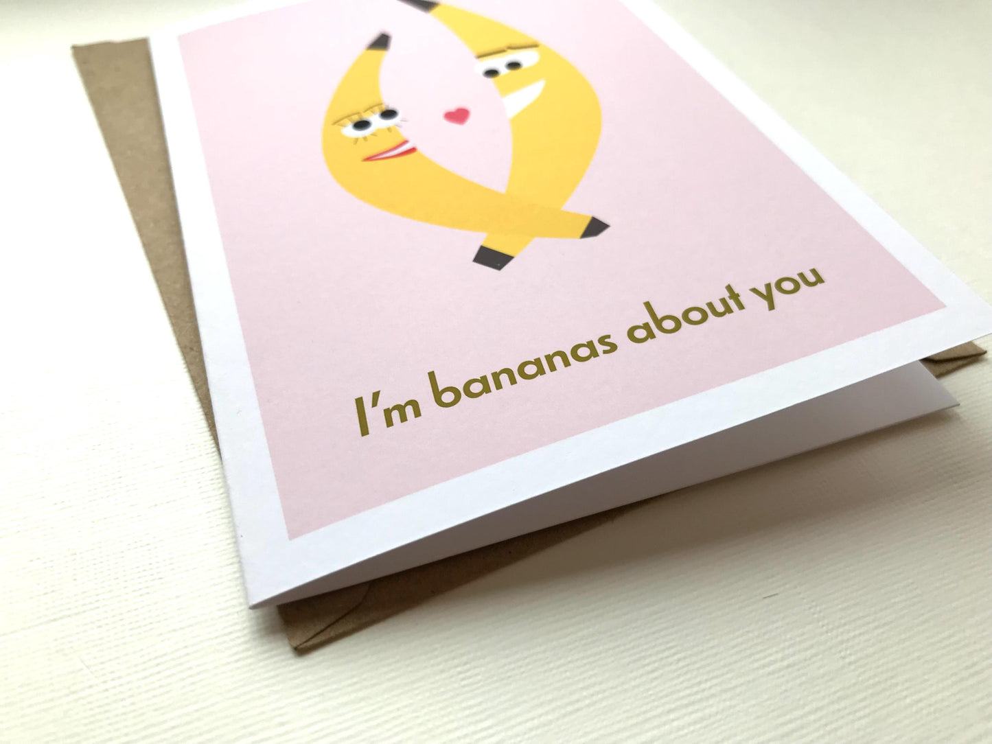 Banana - Valentines, Greeting, Anniversary Card