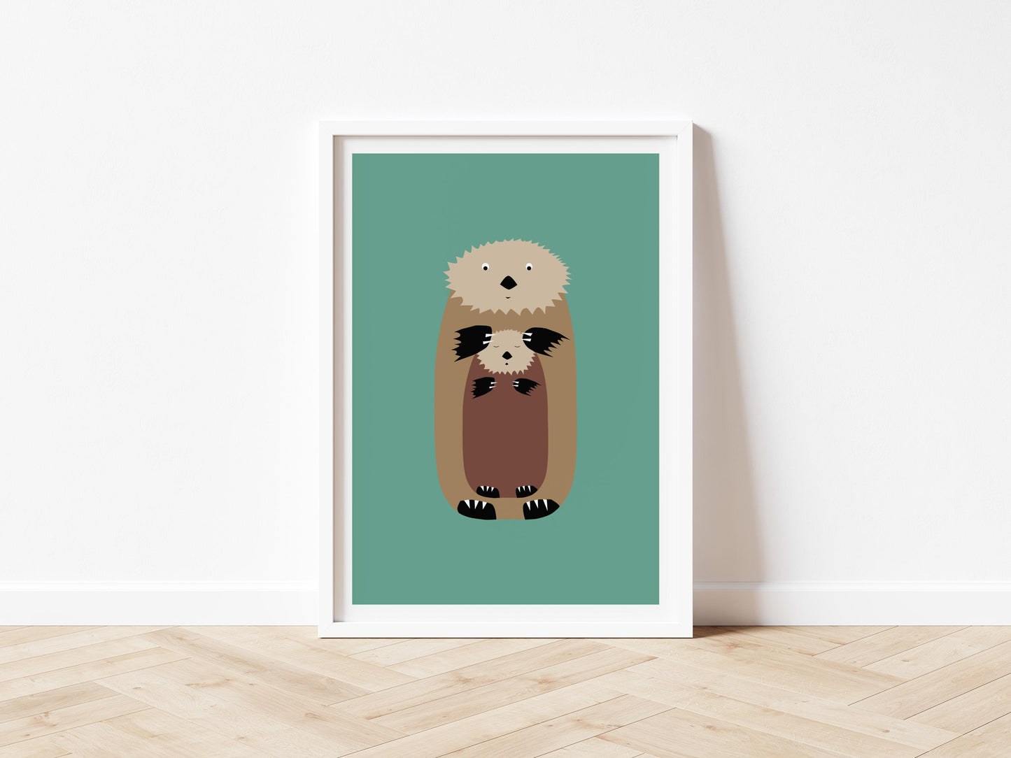Otters - Art print A5/A4/A3
