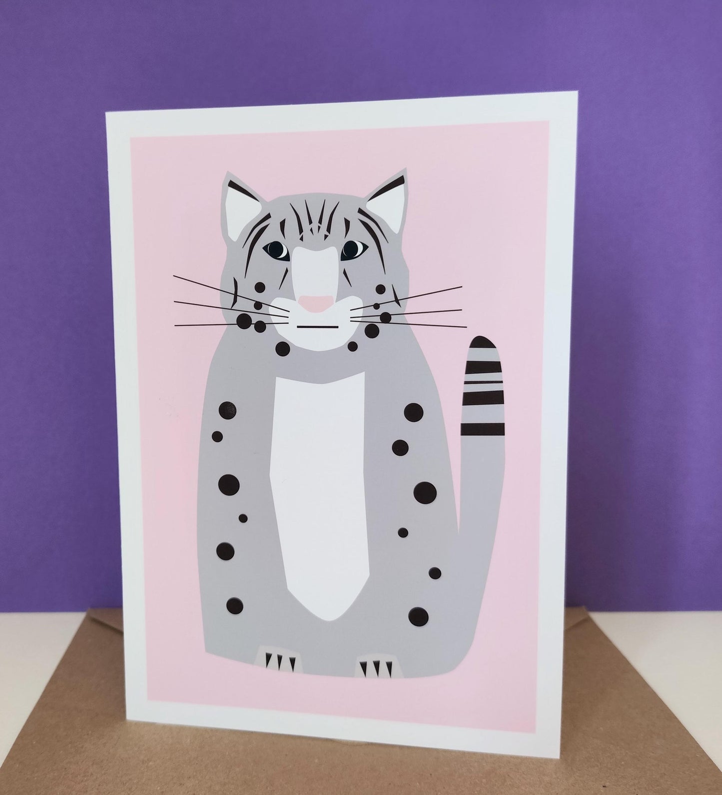 Snow Leopard - Greeting Card