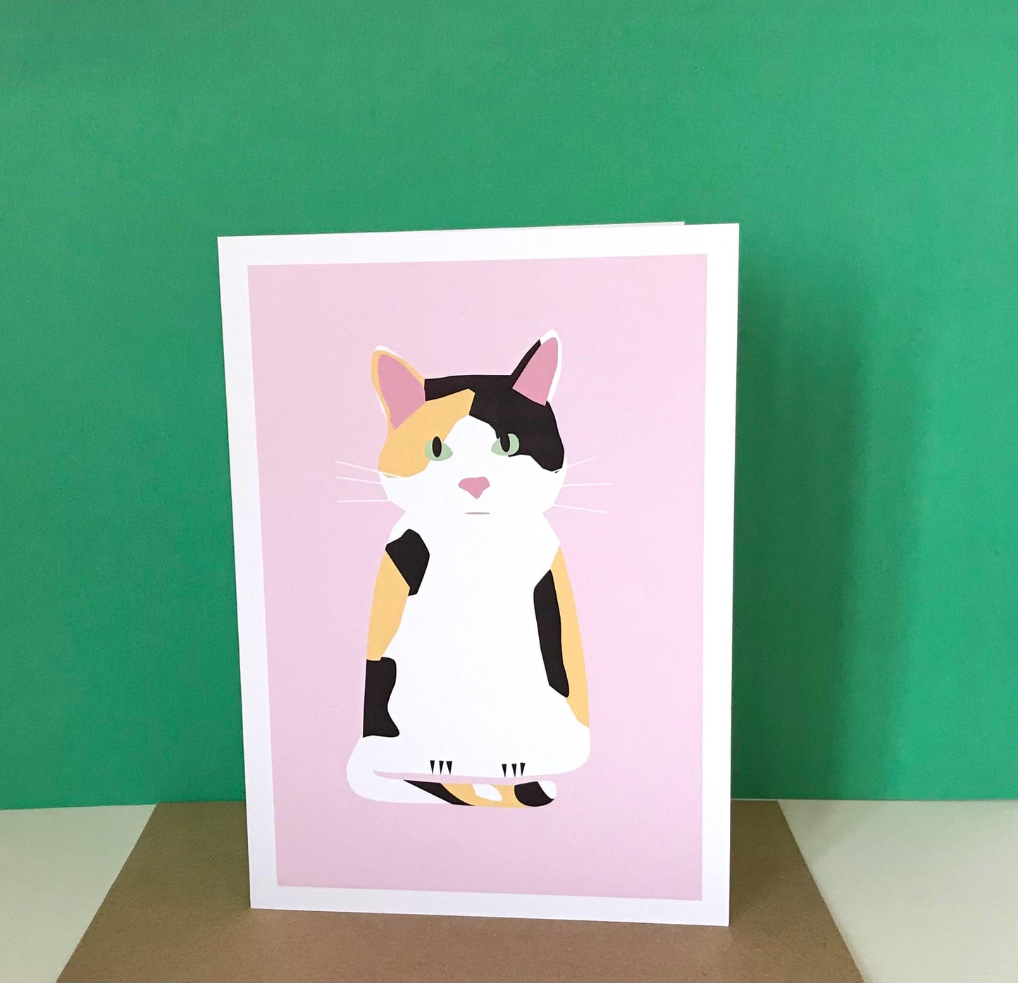 Calico Cat - Greeting, Birthday Card