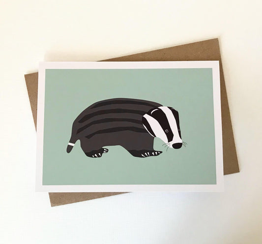 Badger - Greeting, Birthday Card
