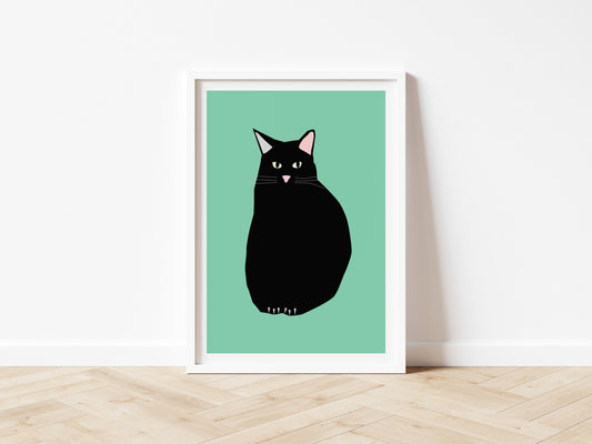 Black Cat - Art print A5/A4/A3