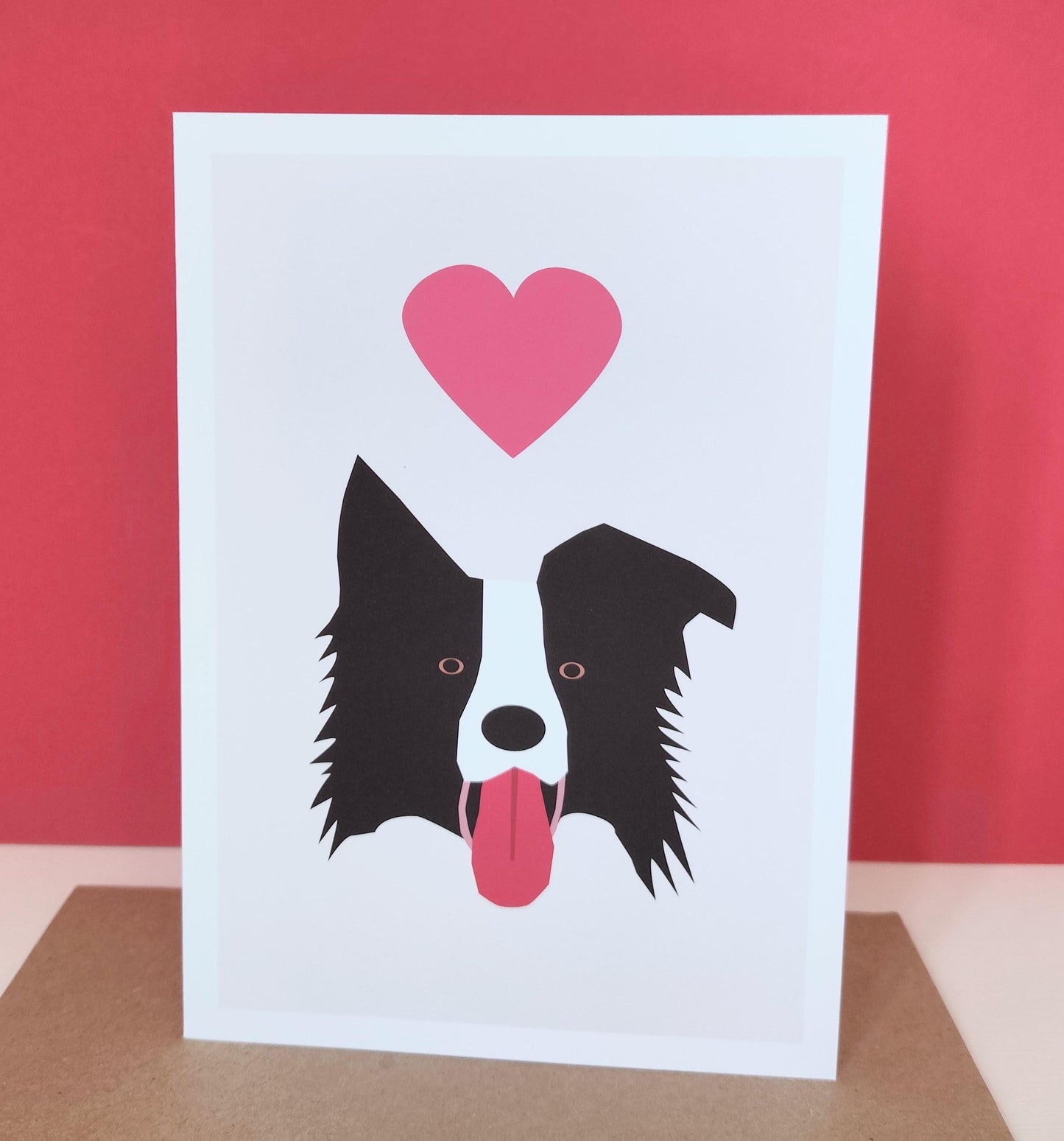 Collie Dog - Greeting, Valentines, Birthday Card