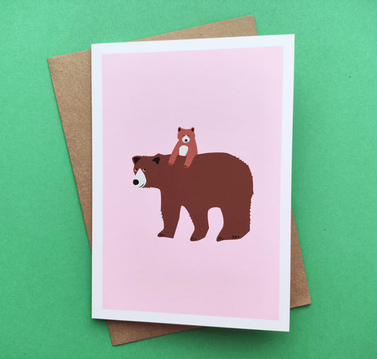 Bear & Bear Cub - Mother’s Day, Greeting Card