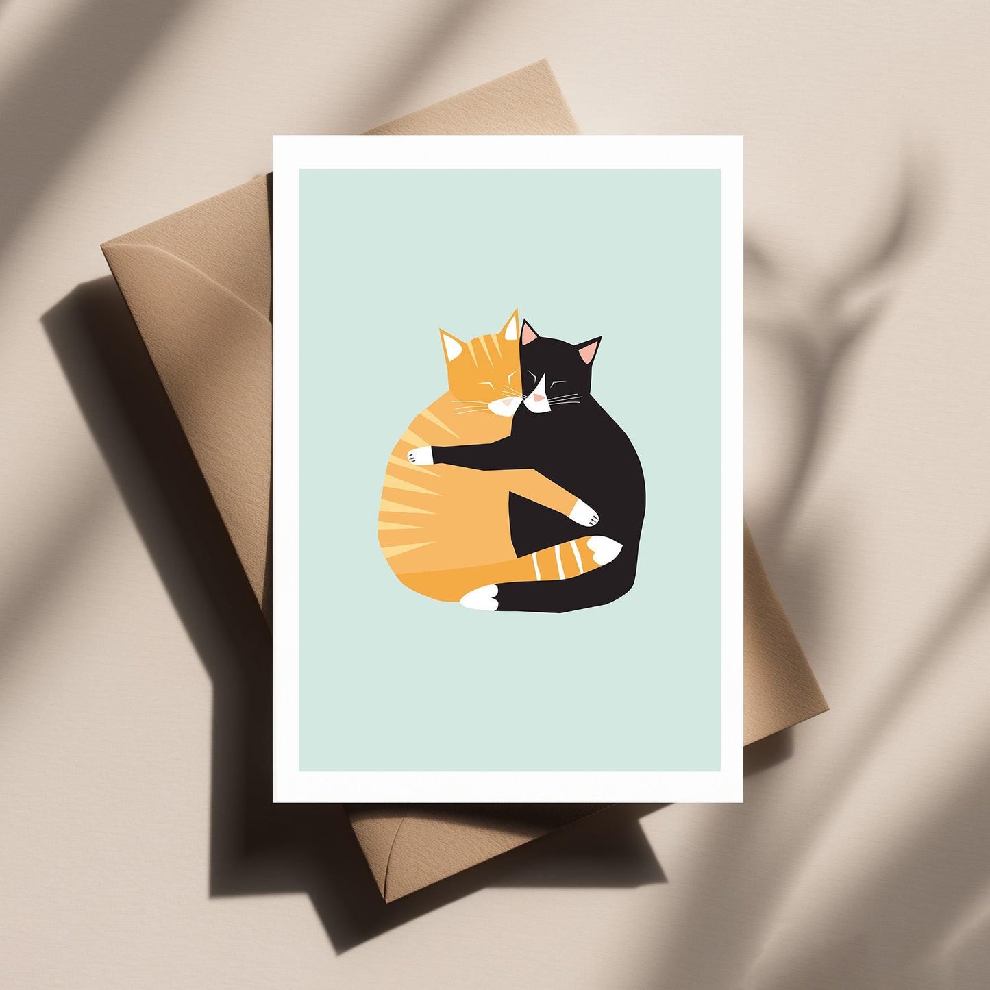 Cat Love Card - Cute Funny Valentine’s Day, Anniversary, Love Greeting or Just Because Card for Cat Lovers - Gifts for Him or Her