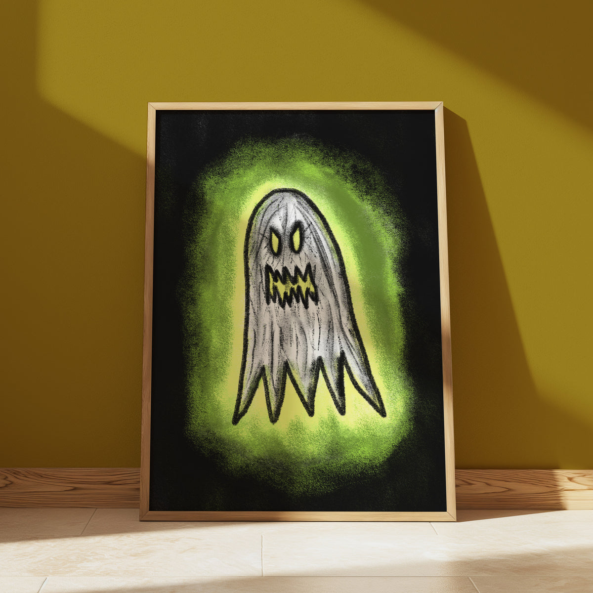Scary Ghost Print - Spooky Skull Print, Creepy Halloween Print, Horror