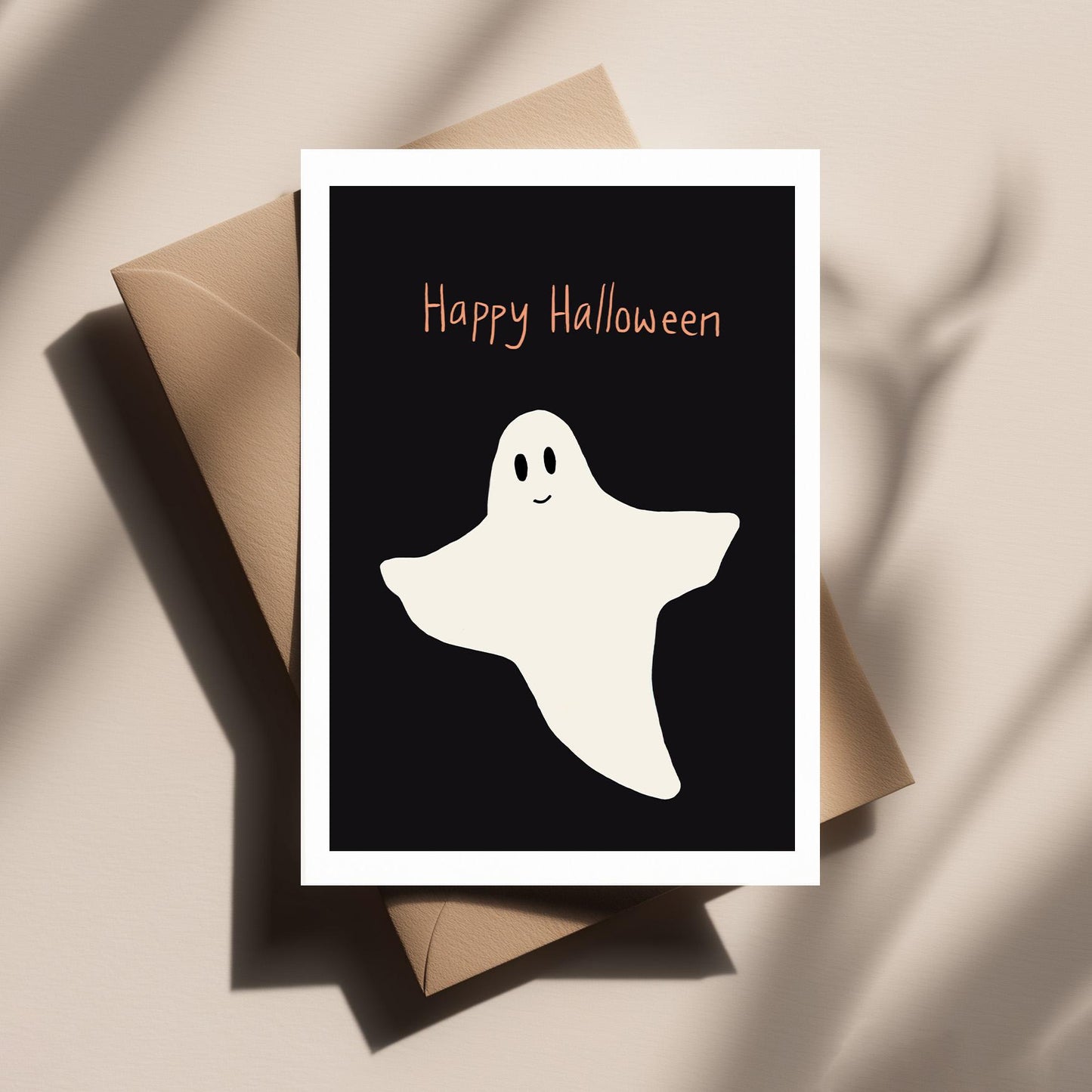 Spooky Ghost – Cute, Spooky and Funny Halloween Greeting Card for Friends & Family