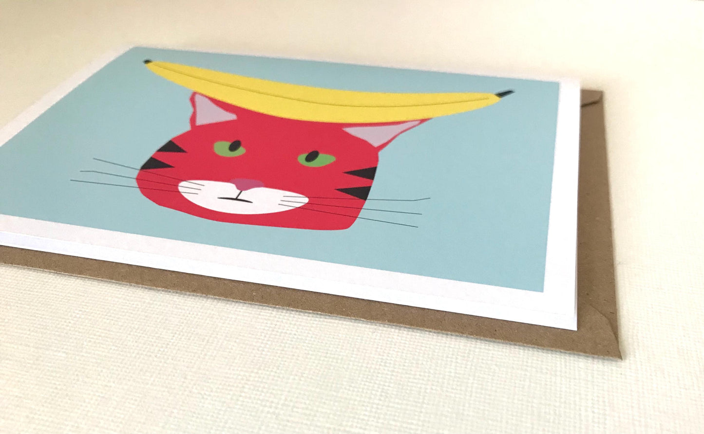 Banana Cat - Greeting, Birthday Card