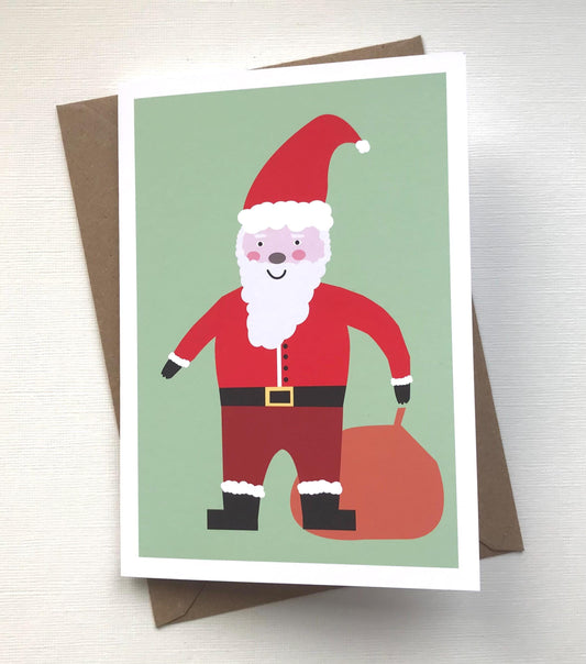 Santa - Father Christmas, Greeting, Christmas Card