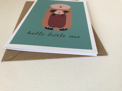 Otter Mother and Baby - New Baby Card