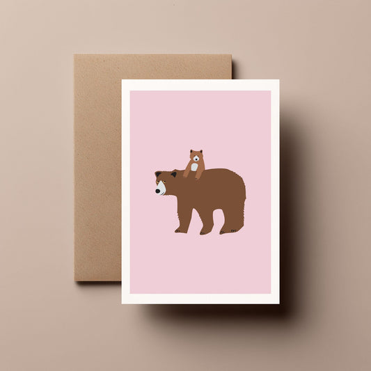 Bear & Bear Cub - Mother’s Day, Greeting Card