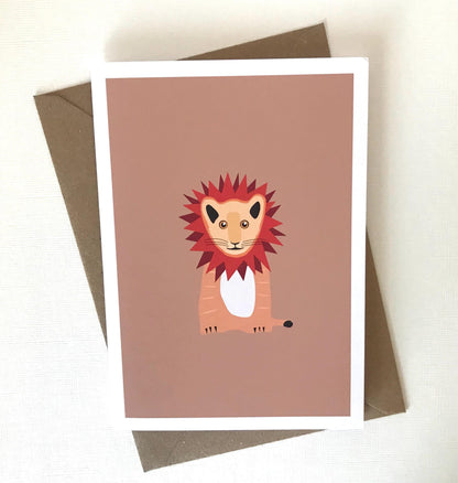 Lion Cub - Birthday, Greeting Card