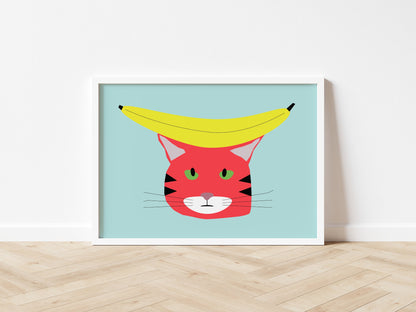 Banana Cat - Art print A5/A4/A3