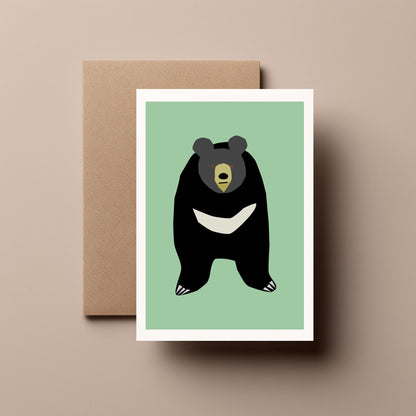 Moon Bear - Greeting, Birthday Card