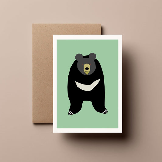 Moon Bear - Greeting, Birthday Card