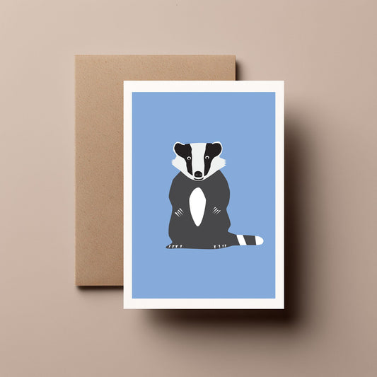 Badger - Greeting, Birthday Card
