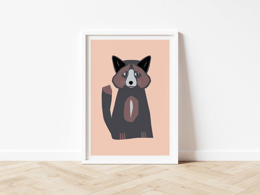Silver Fox - Art print A5/A4/A3