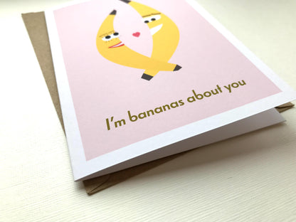 Banana - Valentines, Greeting, Anniversary Card