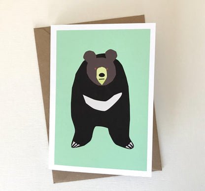 Moon Bear - Greeting, Birthday Card