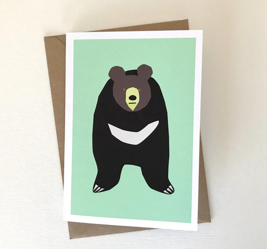 Moon Bear - Greeting, Birthday Card