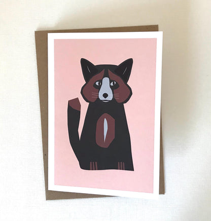 Silver Fox - Greeting, Birthday Card