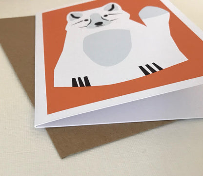 Arctic Fox - Birthday, Christmas Card