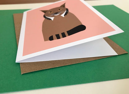 Iberian Lynx - Greeting, Birthday Card
