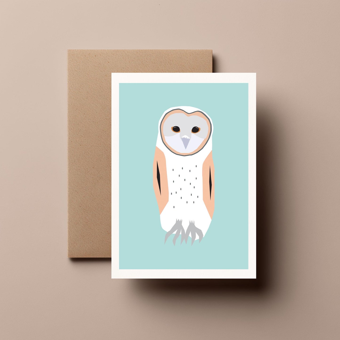 Barn Owl - Greeting, Birthday Card