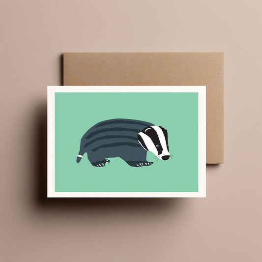 Badger - Greeting, Birthday Card