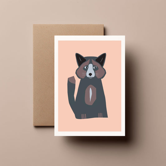 Silver Fox - Greeting, Birthday Card