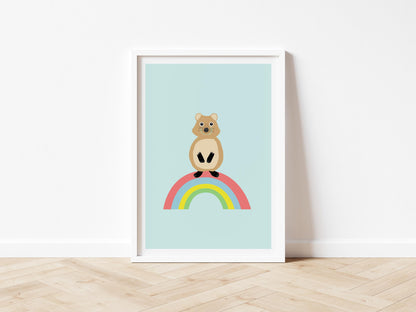 Quokka Rainbow - Art print A5/A4/A3