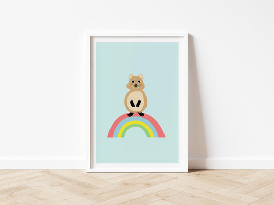 Quokka Rainbow - Art print A5/A4/A3