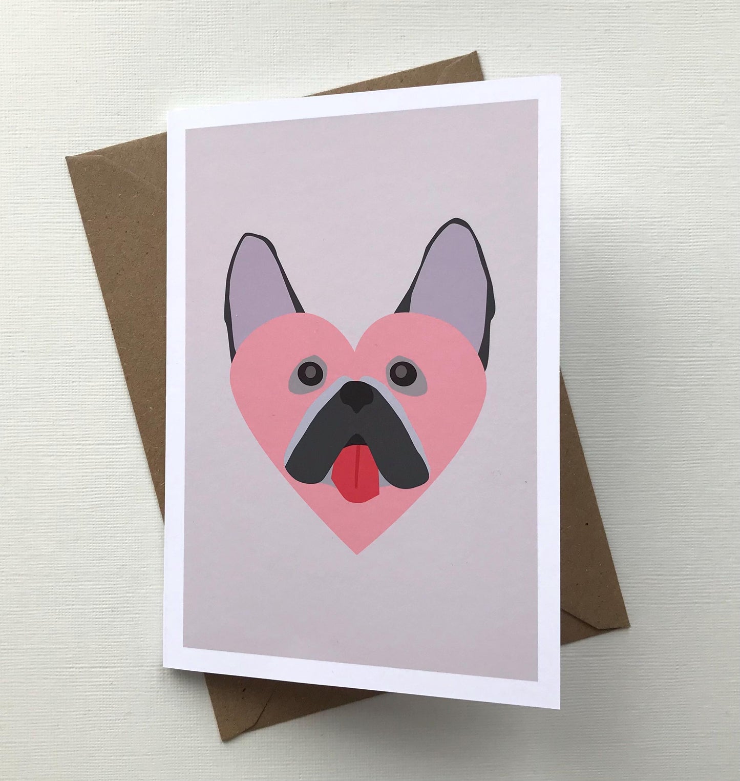 French Bulldog - Greeting, Anniversary, Birthday Card