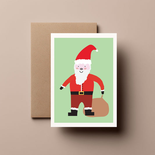 Santa - Father Christmas, Greeting, Christmas Card