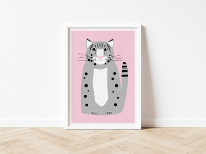 Snow Leopard - Art print A5/A4/A3
