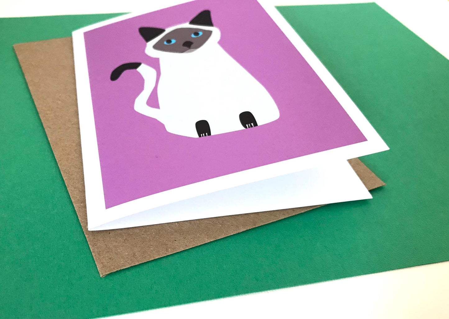 Ragdoll Cat - Greeting, Birthday Card