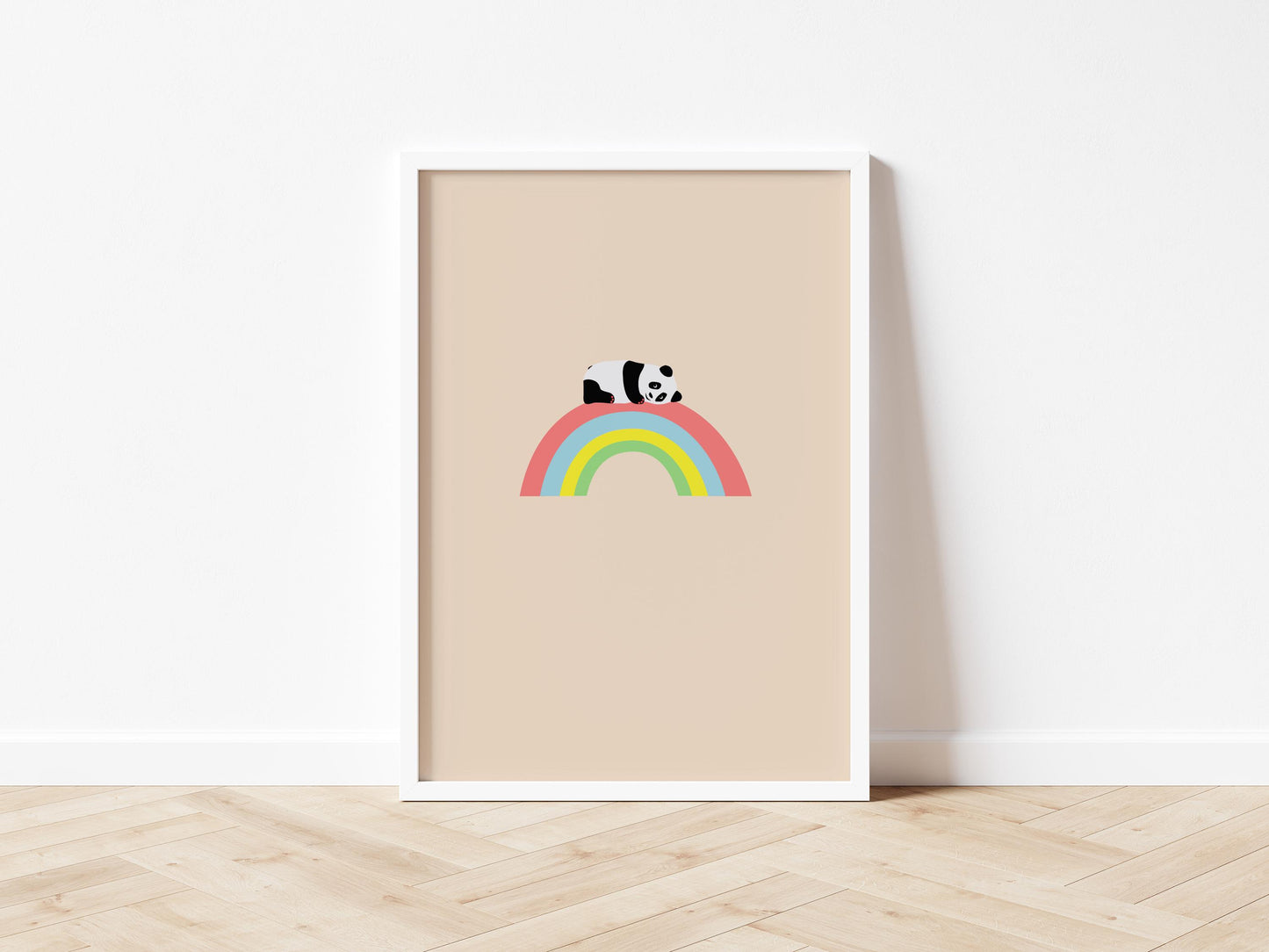 Panda Cub Rainbow - Art print A5/A4/A3