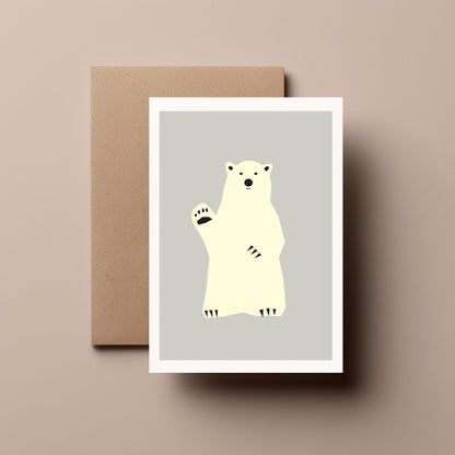 Polar Bear - Greeting, Christmas Card