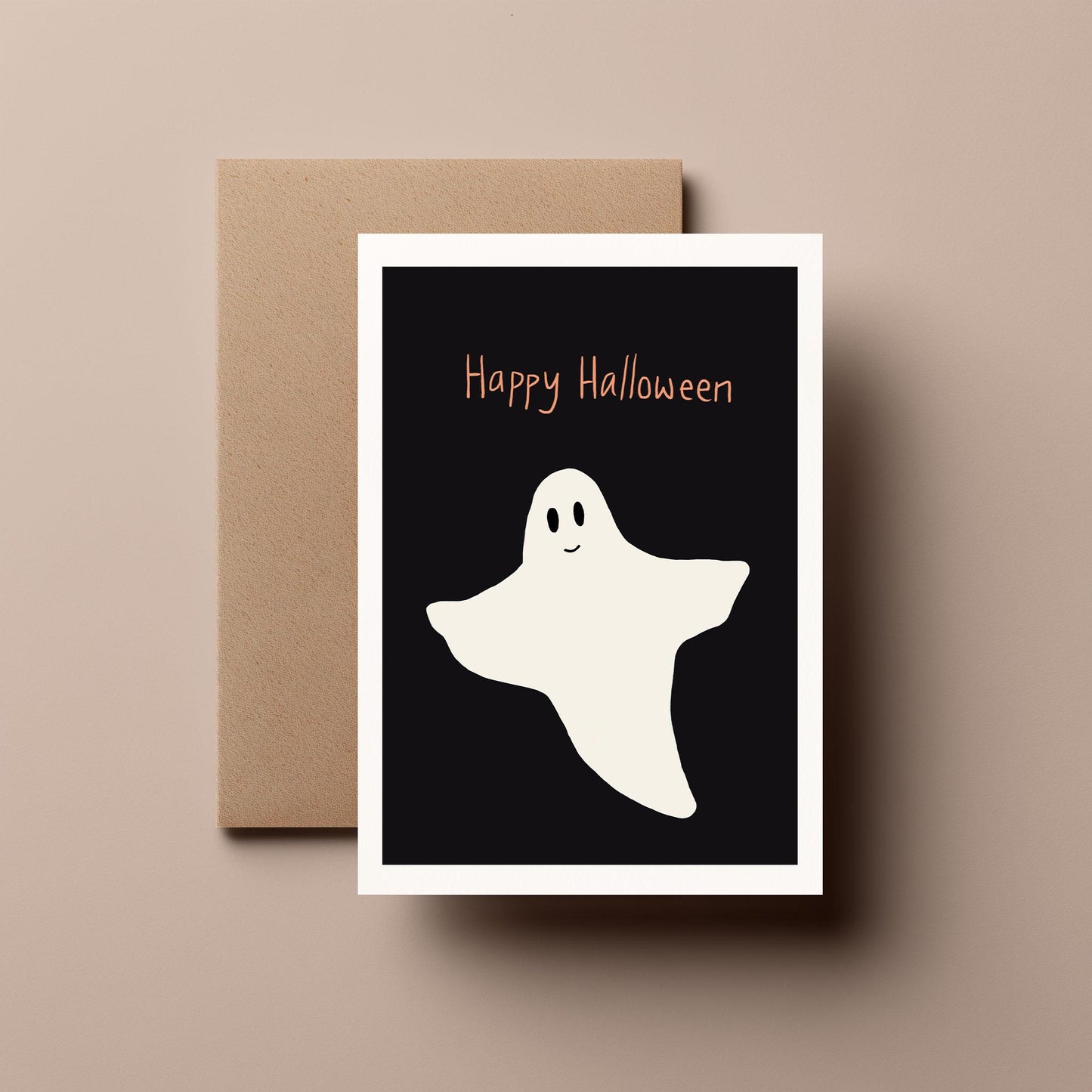 Spooky Ghost – Cute, Spooky and Funny Halloween Greeting Card for Friends & Family
