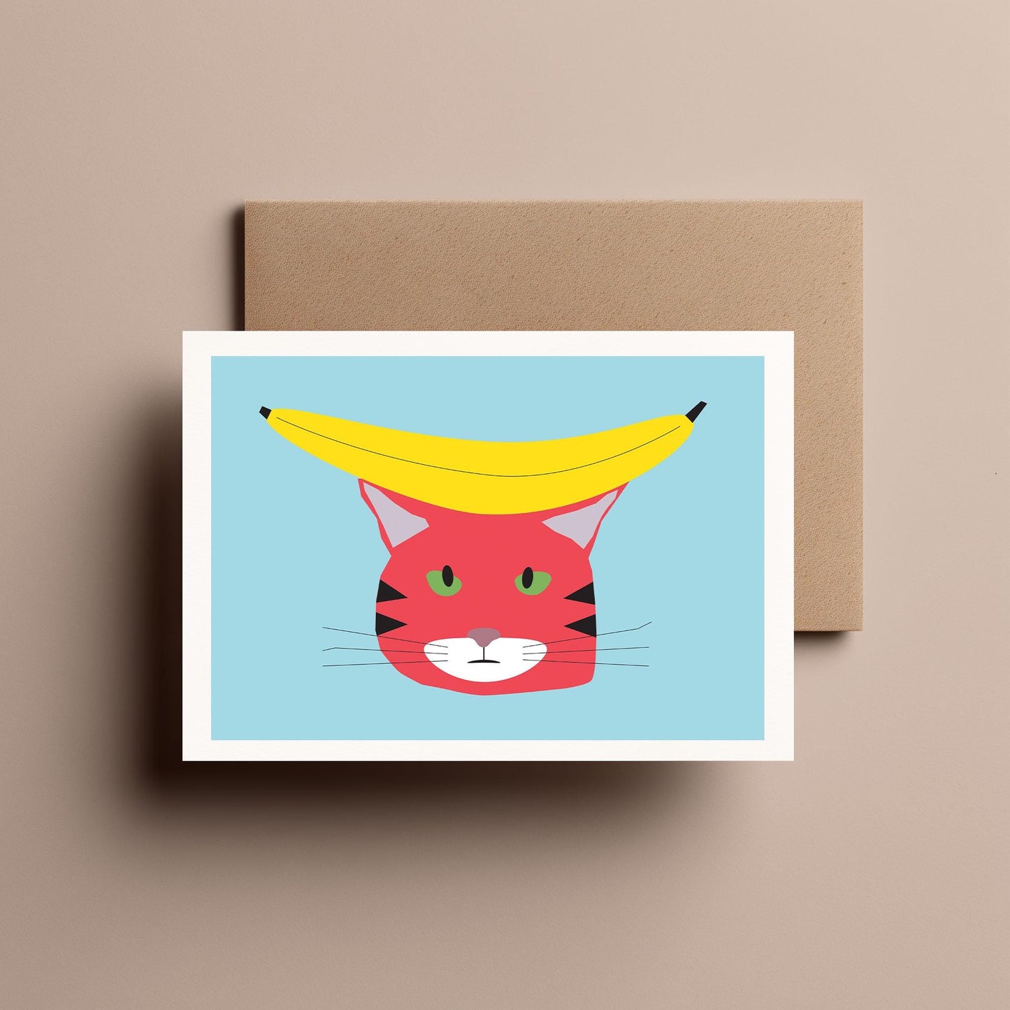 Banana Cat - Greeting, Birthday Card