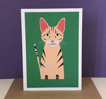 Bengal Cat - Greeting, Birthday Card