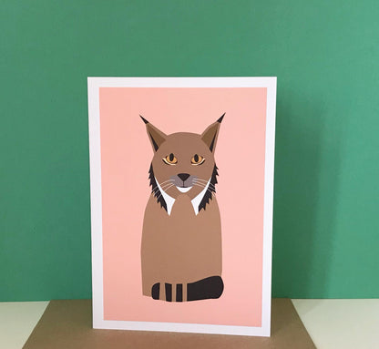 Iberian Lynx - Greeting, Birthday Card