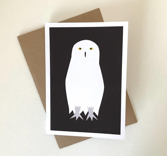 Snowy Owl - Greeting, Birthday Card
