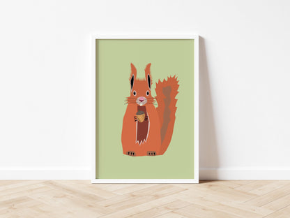 Red Squirrel - Art print A5/A4/A3