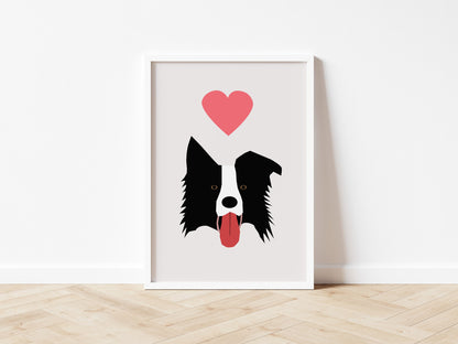 Border Collie - Sheepdog, Art print A5/A4/A3