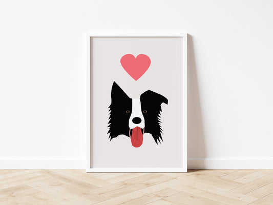 Border Collie - Sheepdog, Art print A5/A4/A3